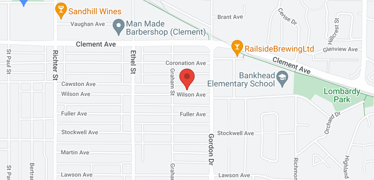 map of 1036 Wilson Avenue
